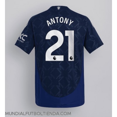 Camiseta Manchester United Antony #21 Segunda Equipación Replica 2024-25 mangas cortas Camiseta Manchester United Antony #21 Segunda Equipación Replica 2024-25 mangas cortas